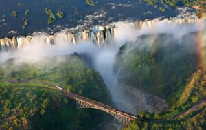 Zip Lining Over the Zambezi